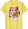 Cute Hamster Design for Men Women Kids Animal Hamster Lovers T-Shirt - Lemon Yellow