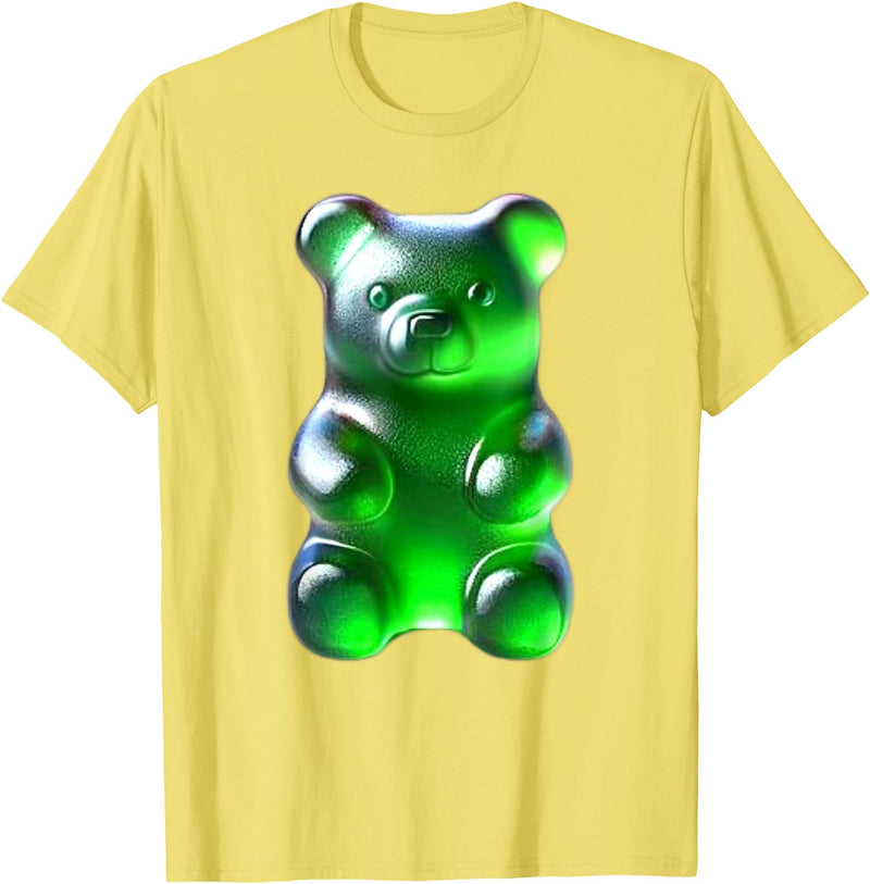 Urban Empyre Green Gummy Bear T-Shirt - Lemon Yellow