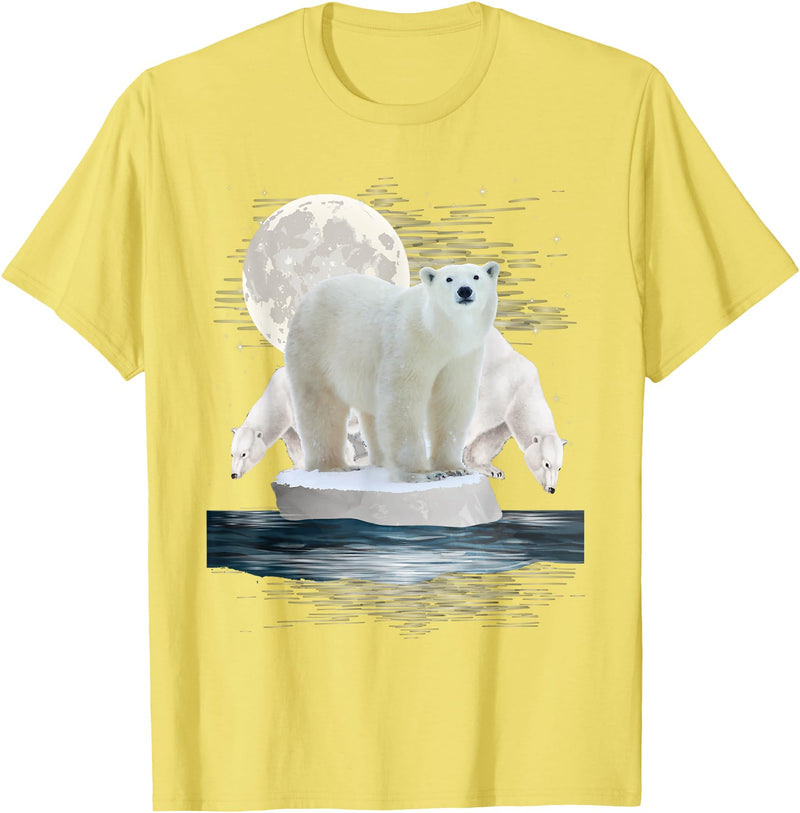 Funny Polar Bear Shirts Polar Bears - Wildlife Zoo Animal Lover Zookeeper Nature T-Shirt Small - Lemon Yellow