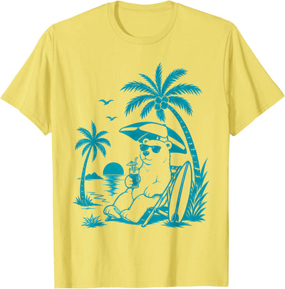 Polar Bear Beach Vacation Souvenir Animal Lovers Men Women T-Shirt