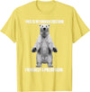 Cool Polar Bear For Men Women This Is My Human Costume I'm Really A Polar Bear Halloween T-Shirt - Lemon Yellow