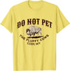 Cody Wyoming Do Not Pet the Fluffy Cows Do Not Pet the Fluffy Cows Cody WY Bison Souvenir Funny T-Shirt - Lemon Yellow