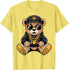 Magical and Funny Teddy Bear Gifts Cool Teddy Bear Hip Hop T-Shirt - Lemon Yellow