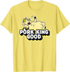 Pork King Good 70's Throwback Pig Logo T-Shirt - Lemon Yellow