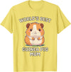 Best & Fun Guinea PIg Designs Funny World's Best Guinea Pig Mum Mama Mom T-Shirt - Lemon Yellow
