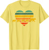 Just for Mom Mama Bear Four Cubs Shirt Retr Heart Mothers Day Gift T-Shirt - Lemon Yellow
