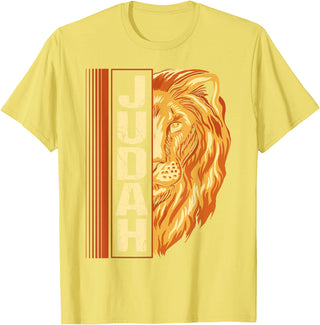 Hebrew Israelite Judah lion Lion of Judah Lion Hebrew Israelites jewish T-Shirt - Lemon Yellow