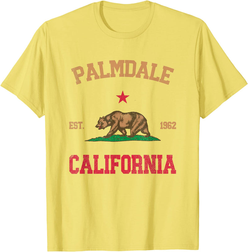 Palmdale California CA Designs Palmdale California T-Shirt - Lemon Yellow