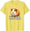 Guinea Pig Rodent Kids Animal Lover Farm Pets Cute Guinea Pig Bruh Cute Rodent Kids Animal Lover Funny T-Shirt - Lemon Yellow