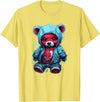 Teddy Bear Hoodie Street Style Urban Art Teddy Bear Hoodie Cool Street Style T-Shirt - Lemon Yellow