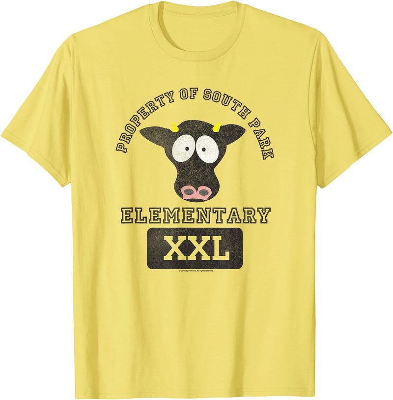 South Park South Park Elementary Cows T-Shirt - Lemon Yellow