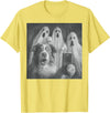 Spooky Aussie Moments Australian Shepherd Selfie Funny Ghost Halloween T-Shirt - Lemon Yellow