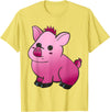 Repugly Hubert the Wobbly Pig T-Shirt - Lemon Yellow