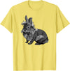 Lion Head Rabbit Breeder Rabbit Pet T-Shirt in Lemon Yellow