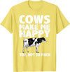 Cow Gift Cow Lover Accessories Cattle Farmer Stuff Cool Cow Art For Men Women Cow Farmer Dairy Cows Farm Animal T-Shirt -