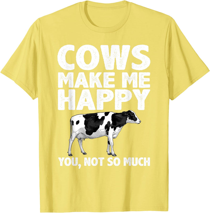 Cow Gift Cow Lover Accessories Cattle Farmer Stuff Cool Cow Art For Men Women Cow Farmer Dairy Cows Farm Animal T-Shirt -