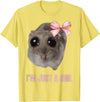 I'm Just a Girl Hamster FUNNY T-Shirt - Lemon Yellow