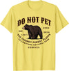 Do Not Pet the Chonky Forest Fluffs Wyoming Quote Yellowstone National Park Black Bear Funny Souvenir T-Shirt - Lemon Yellow