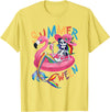 Summer Halloween Summerween Summerween Mermaid Skeleton Flamingo Summer Halloween Women T-Shirt - Lemon Yellow