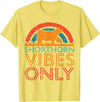 Funny Shorthorn Gift for Men & Women Cow Vibes Only - Cow Breeder Shorthorn Cattle Farmer T-Shirt - Lemon Yellow