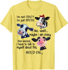Cow I'm Not Crazy I'm Just Special Funny Cow I'm Not Crazy I'm Just Special Maybe I'm Crazy T-Shirt - Lemon Yellow