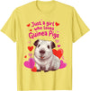 Loves Guinea Pigs Cute By TEERA Funny Just a Girl Who Loves Guinea Pigs Cute Pet Gifts T-Shirt - Lemon Yellow