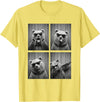Funny Bear PhotoBooth Stuff Accessories & Gifts Bear PhotoBooth Sunglasses Funny Dab Bears Lover T-Shirt - Lemon Yellow