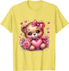 funny amazing valentine bear with heart T-Shirt - Lemon Yellow