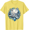 Arctic Polar Bear Winter Snowflake Pine Cone Christmas Polar Bear Snowflake Winter Wonderland T-Shirt - Lemon Yellow