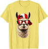 Peru Patriotic Co Patriotic Llama Peru Peruvian Flag T-Shirt - Lemon Yellow