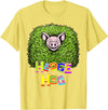 Wild Critter Lover Fun Farmer Combination Tees Hedge Hog Funny Hedgehog Pun Cute Animal How I Roll Pig Farm T-Shirt - Lemon Yellow
