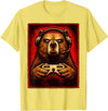 Funny Gaming Bear Gamer Graphic Gamer Bear Graphic Funny Gaming Animal Grizzly Bear Costume T-Shirt - Lemon Yellow