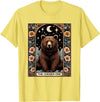 Funny I Choose the Bear Tarot Card Women Girls Trending T-Shirt - Lemon Yellow