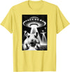 Hamster UFO | Funny Invasion Meme Alien Hamster UFO Selfie T-Shirt - Lemon Yellow