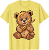 Funny bear design for kids men women Cute Bear Design for Bear Lover and Bear T-Shirt - Lemon Yellow