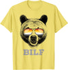 LGBT Equality Rights Gifts BILF Gay Bear Pride Daddy Grizzly Gift T-Shirt - Lemon Yellow