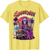Summerween Halloween in July Spooky Summer Horror summerween Sun Sand and Scare Skeleton Halloween T-Shirt - Lemon Yellow