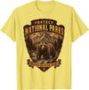 National Parks Conservation Co Protect National Parks Bear Vintage Arrowhead Badge Apparel T-Shirt - Lemon Yellow