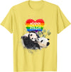 LGBT Pride Fabulous Fashion Co. LGBT Pride Mama Panda Bear Rainbow Love Mother's Day Gift T-Shirt - Lemon Yellow