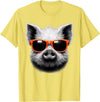 Cool Pig Love Graphic Art Cool Pig Wearing Sunglasses Graphic Art T-Shirt - Lemon Yellow