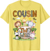 Safari Jungle Animals 2nd Birthday Boy Cousin of The Two Wild Safari Jungle 2nd Birthday Boy T-Shirt - Lemon Yellow