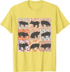 Floral Bobo Small Town Girl Animal Lover Pig Mom Pig Lover Show Mom Farm Life Farmer Floral Boho Pig T-Shirt - Lemon Yellow