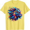 Funny Lion lover Gifts Colorful Lion T-Shirt - Lemon Yellow