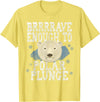 Take The Plunge Designs Funny Polar Bear Plunge Joke - Brrrr Cold Water Event T-Shirt - Lemon Yellow