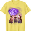 Hamsters Howling at The Moon Shirt - Funny Hamster T-Shirt - Lemon Yellow
