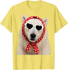 Funny Polar Bear with Sunglasses Cute Polar Bear Lover Heart Sunglasses T-Shirt - Lemon Yellow