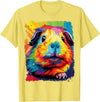 PopArt Pet Animal Prints A Guinea Pig T-Shirt - Lemon Yellow
