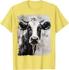 Noah&Friends A Black White Cow T-Shirt - Lemon Yellow