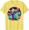 Microbiology Moss Piglet Science Teacher Gifts Tardigrade Water Bear Dabbing In Space Funny Microbiologist T-Shirt - Lemon Yellow