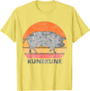 Pig Lover ApparelGIFTCo. Vintage Just A Girl Who Loves Kunekune Pig T-Shirt - Lemon Yellow